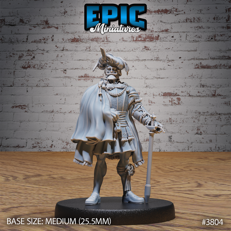 Conquest Leader 3D-printed model