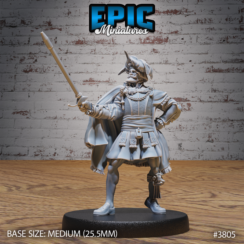 Conquest Leader 3D-printed model