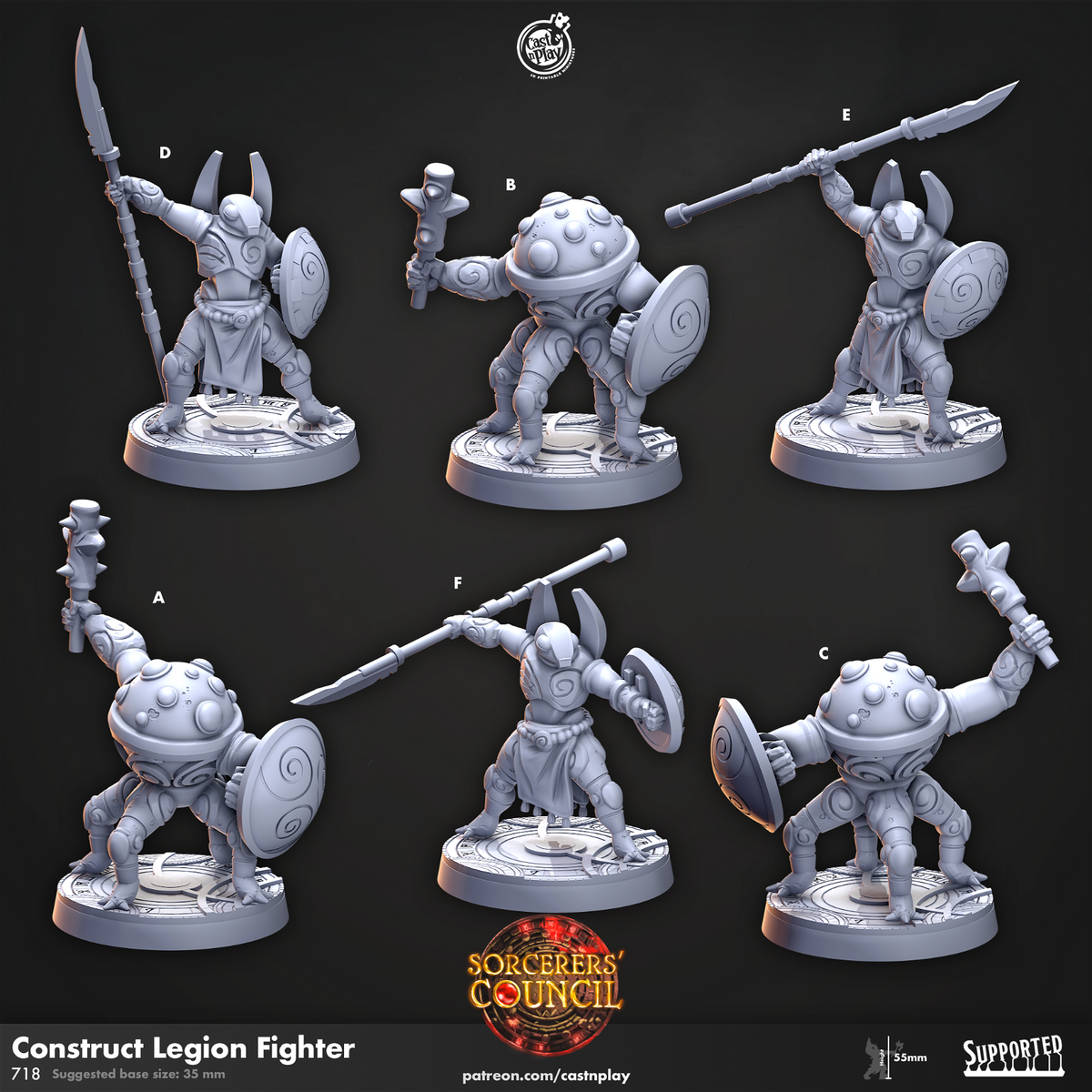 Construct Legion Fighter - The Printable Dragon