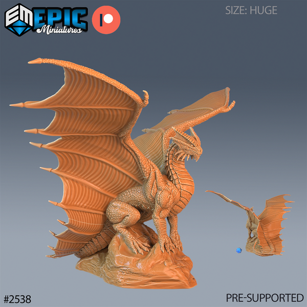 Copper Dragon 3D-printed model