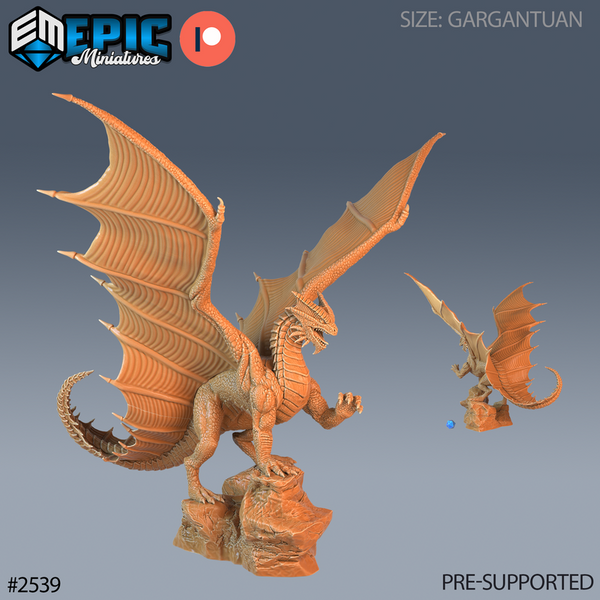 Copper Dragon 3D-printed model