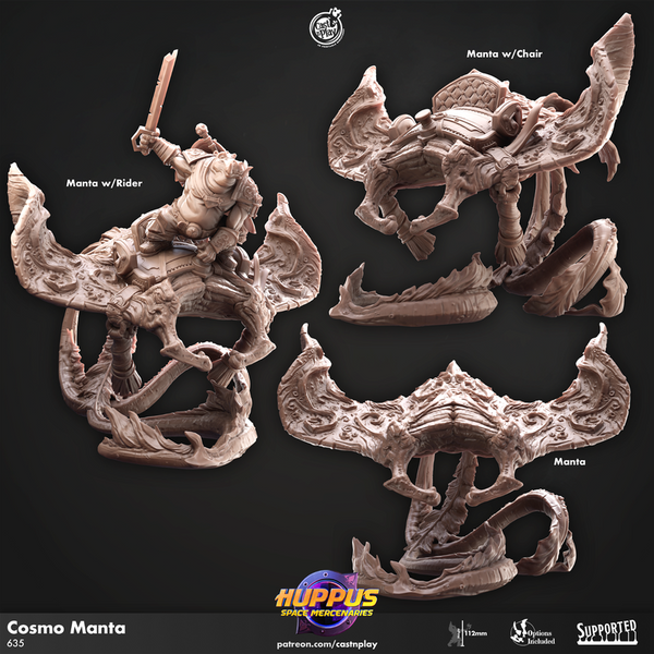 Cosmo Manta 3D-printed model