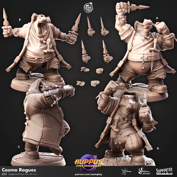 Cosmo Rogues 3D-printed model