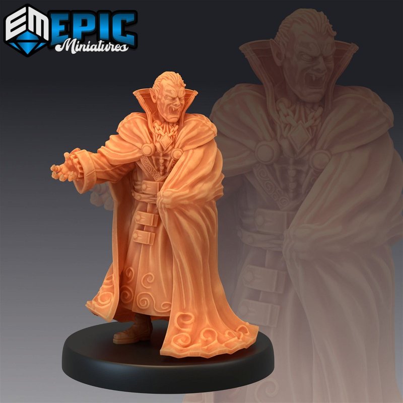 Count Dracula 3D-printed model