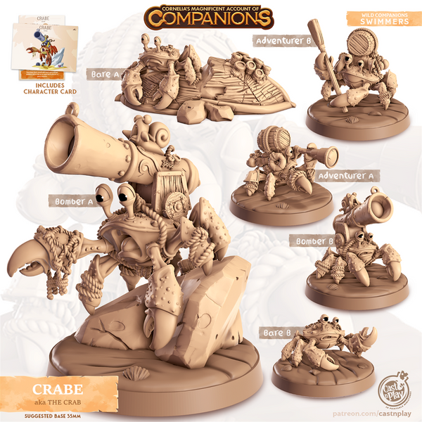 Crabe The Crab 3D-printed model