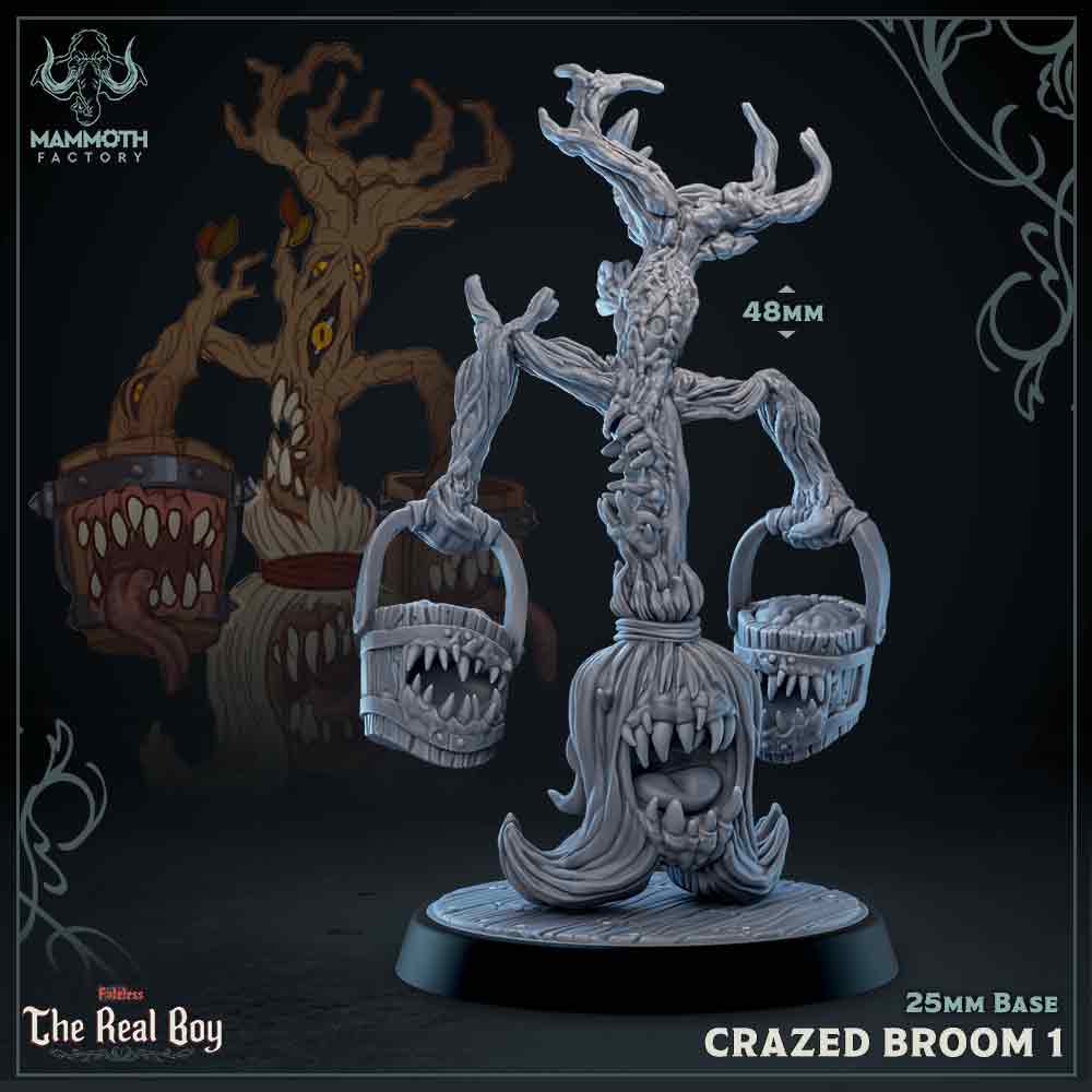 Crazed Brooms 1-4 3D-printed model