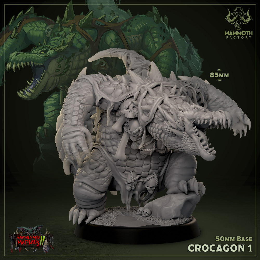 Crocagon 3D-printed model