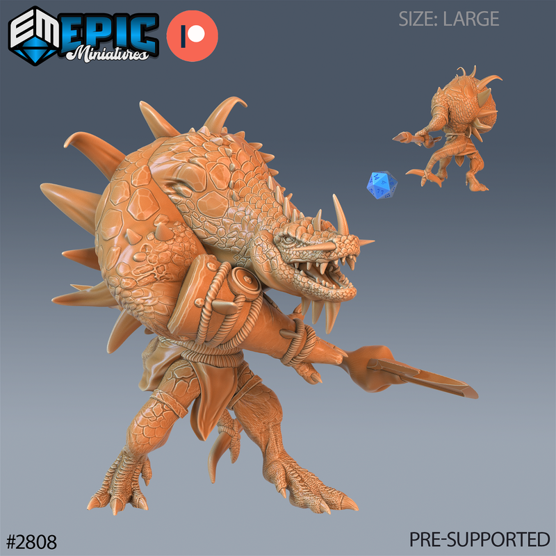 Crocodile Hunchback 3D-printed model