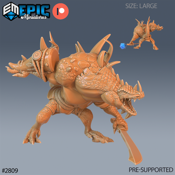 Crocodile Hunchback - The Printable Dragon
