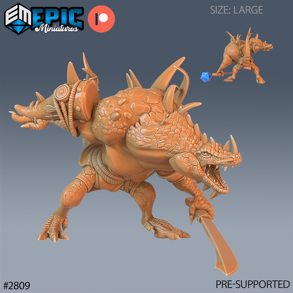 Crocodile Hunchback 3D-printed model