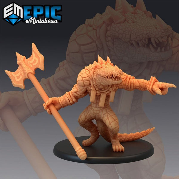 Crocodile Warrior 3D-printed model