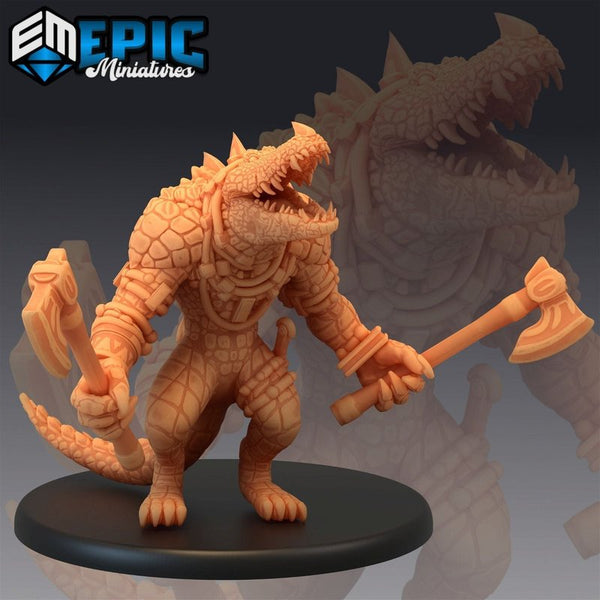 Crocodile Warrior 3D-printed model