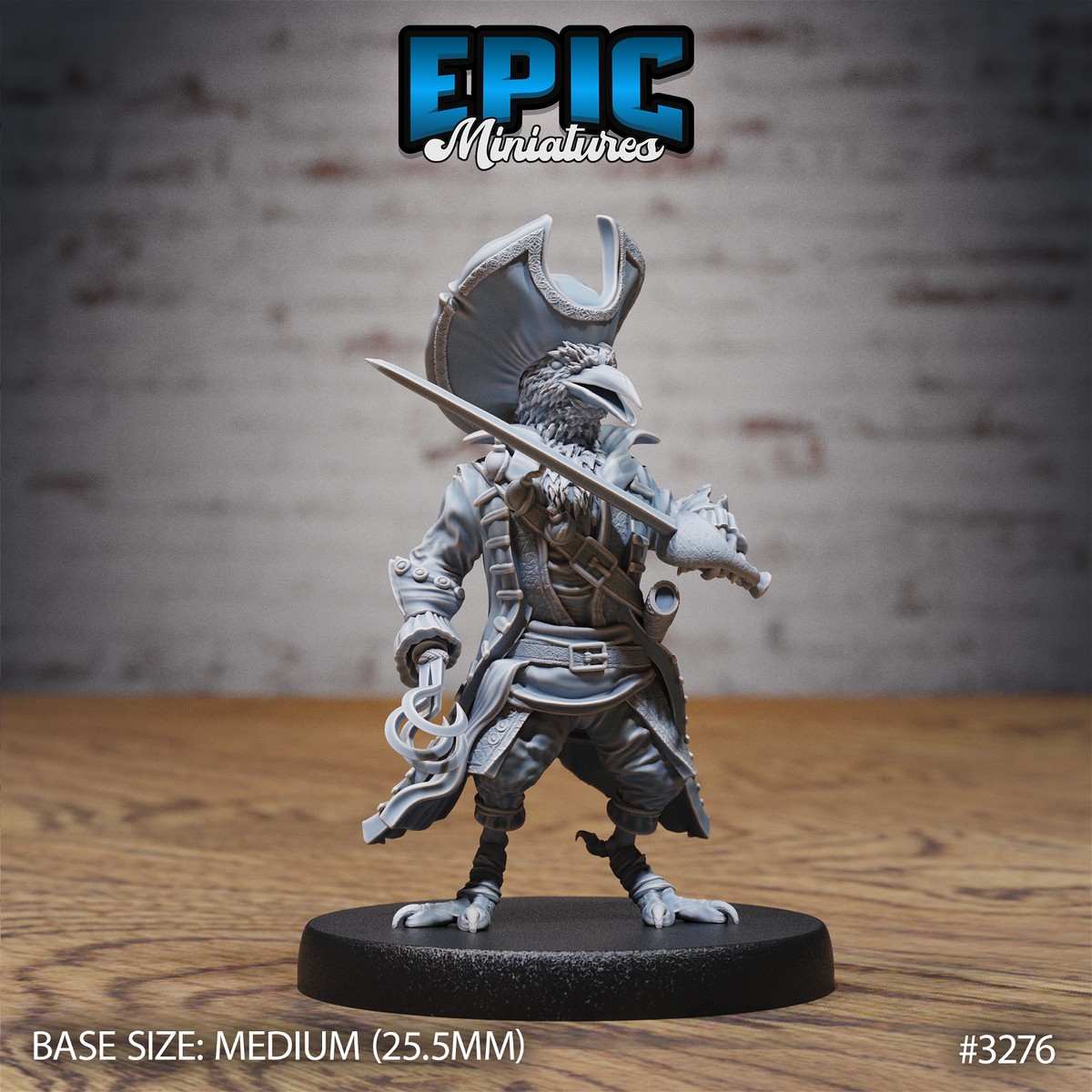 Crow Folk Pirate - The Printable Dragon