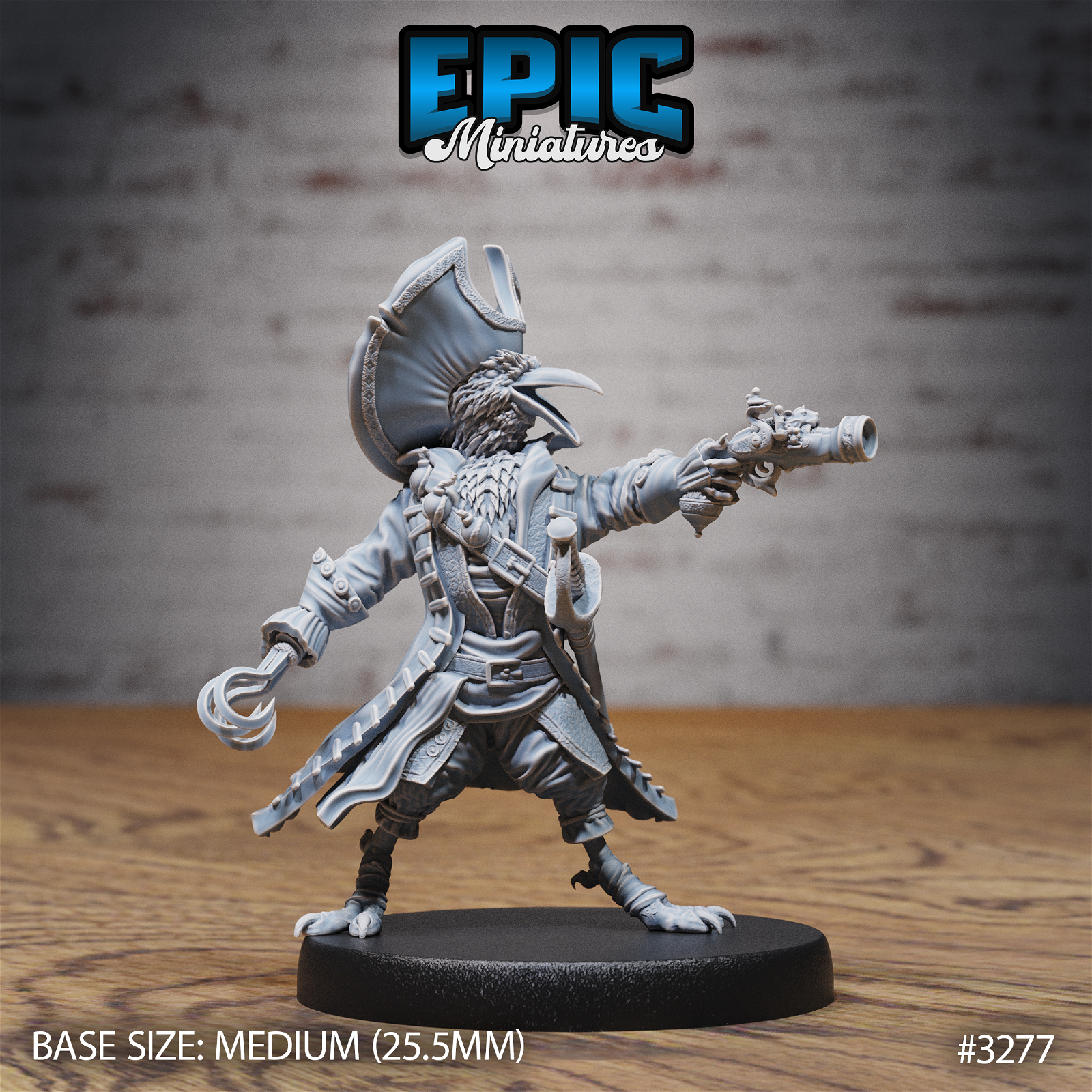 Crow Folk Pirate - The Printable Dragon