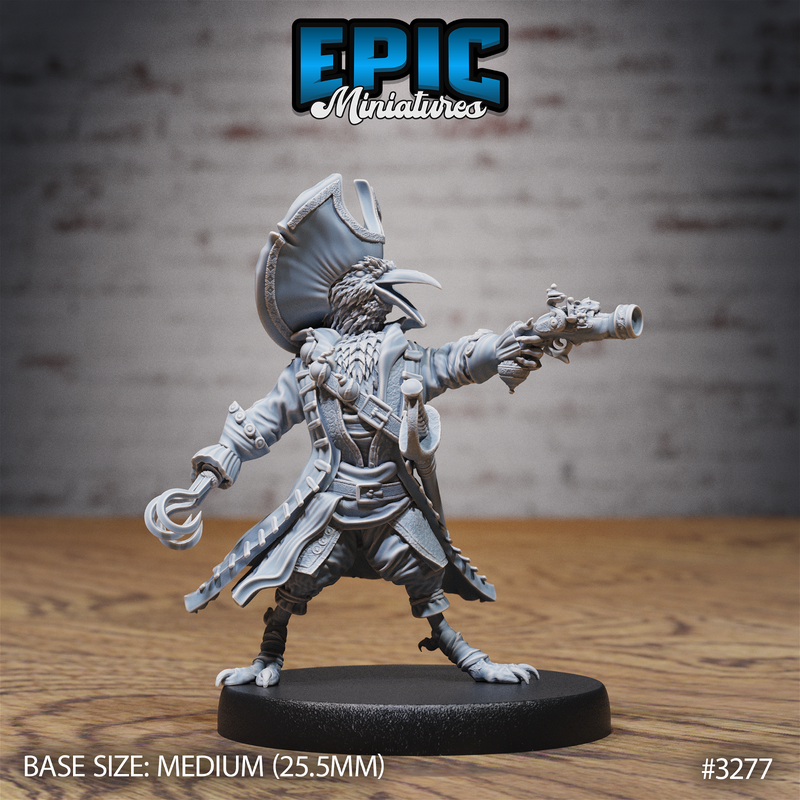 Crow Folk Pirate 3D-printed model