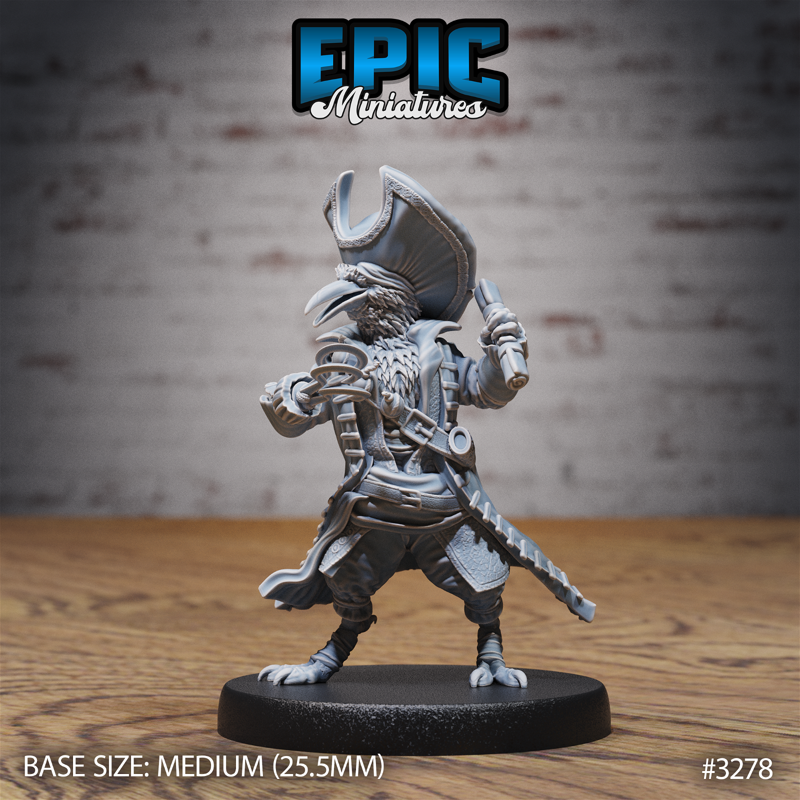 Crow Folk Pirate - The Printable Dragon