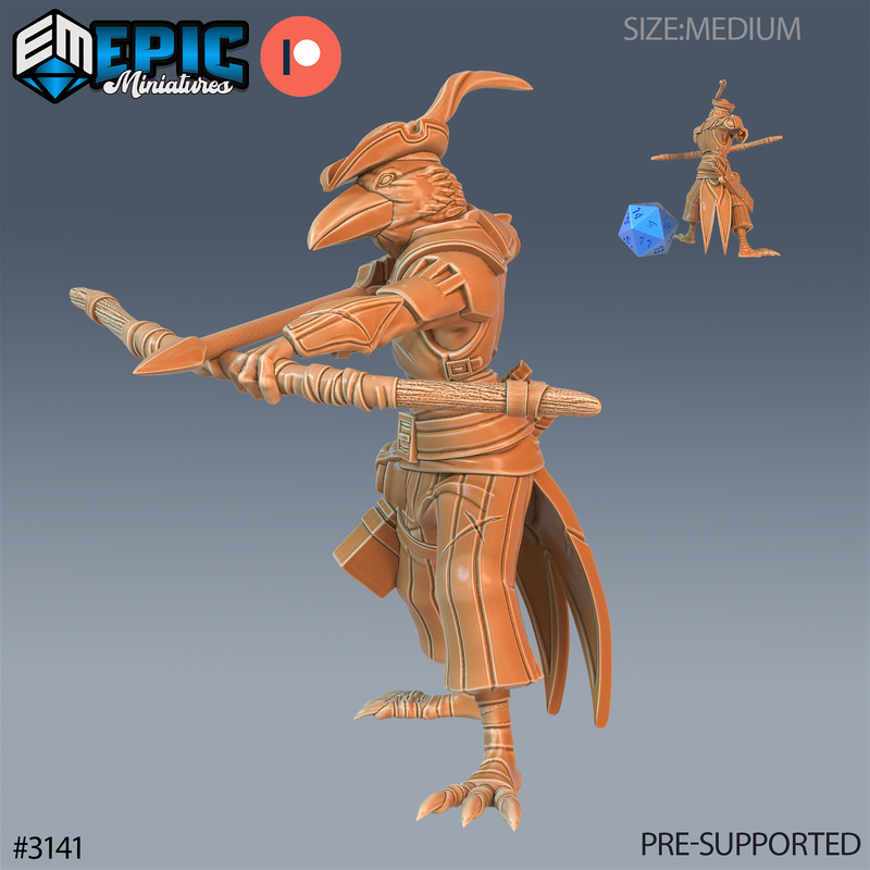 Crow Hood Ranger 3D-printed model