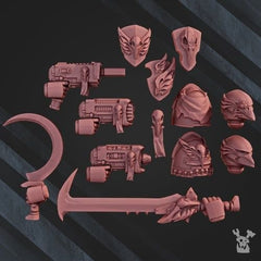 Crow Warrior Bits Set 3D-printed model