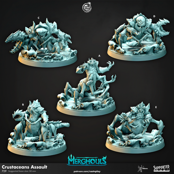Crustaceans Assault 3D-printed model