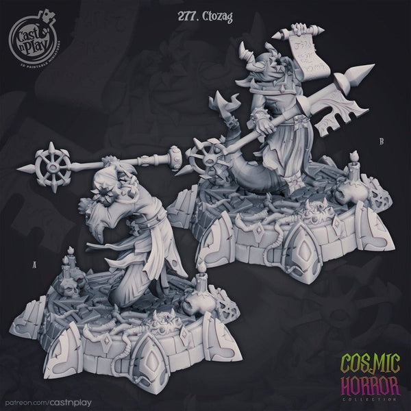 Ctozag Cultist 3D-printed model
