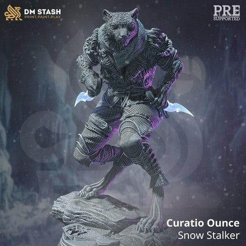 Curatio Ounce Snow Stalker - The Printable Dragon