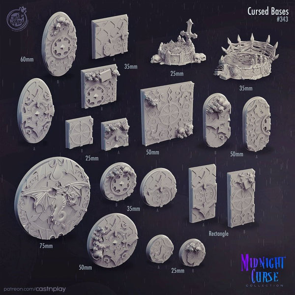 Cursed Bases 3D-printed model