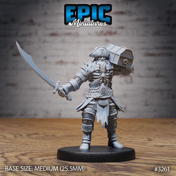 Cursed Captain 3D-printed model