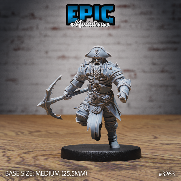 Cursed Captain 3D-printed model