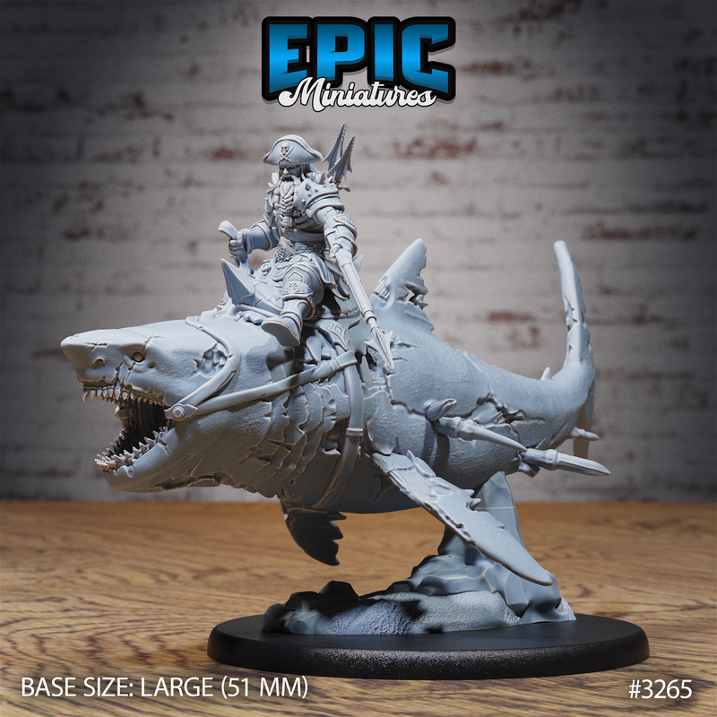 Cursed Captain Shark 3D-printed model