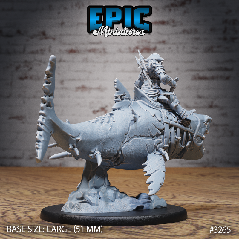 Cursed Captain Shark 3D-printed model