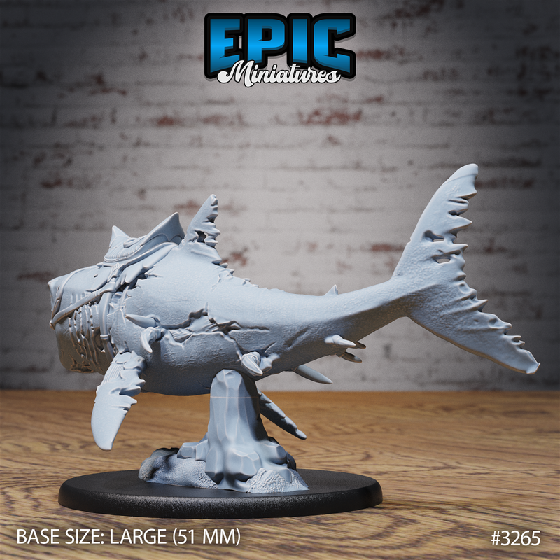 Cursed Captain Shark 3D-printed model