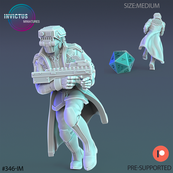 Cyber City Enforcer 3D-printed model