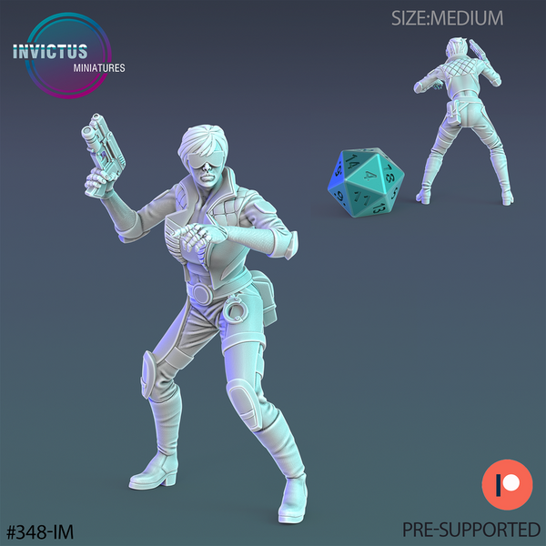 Cyber City Female 3D-printed model