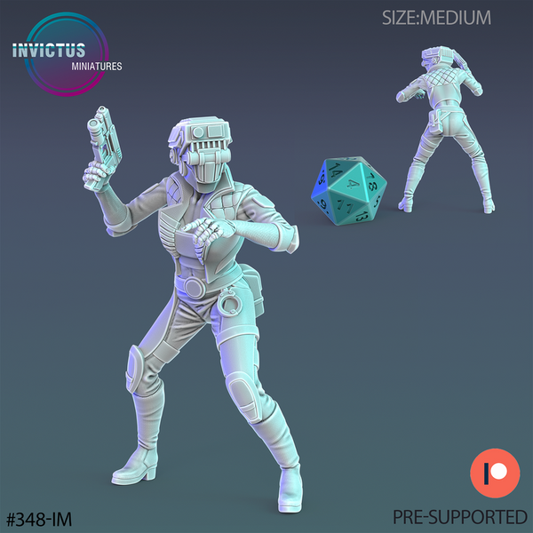 Cyber City Female 3D-printed model