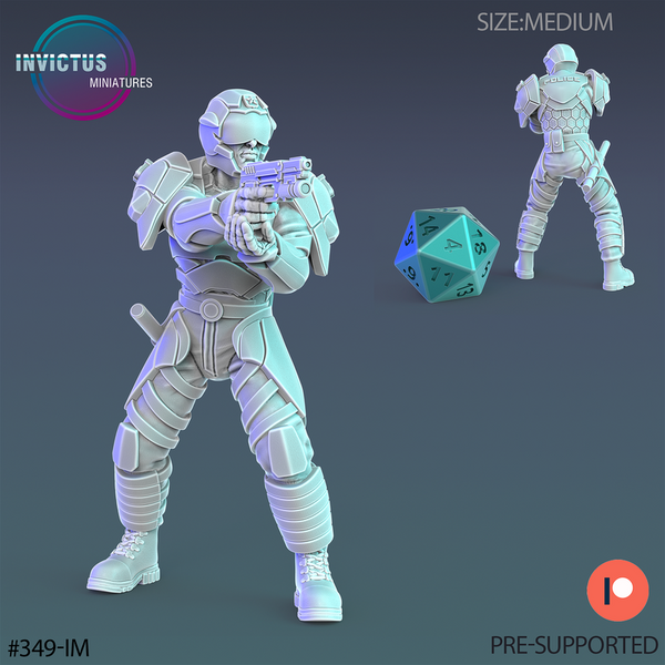 Cyber City Male 3D-printed model