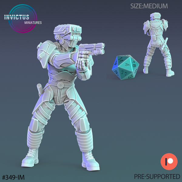 Cyber City Male 3D-printed model