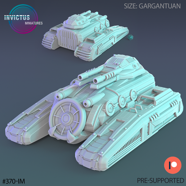 Cyber City Tank 3D-printed model