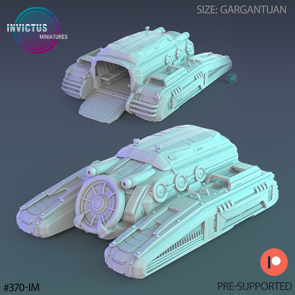 Cyber City Tank 3D-printed model