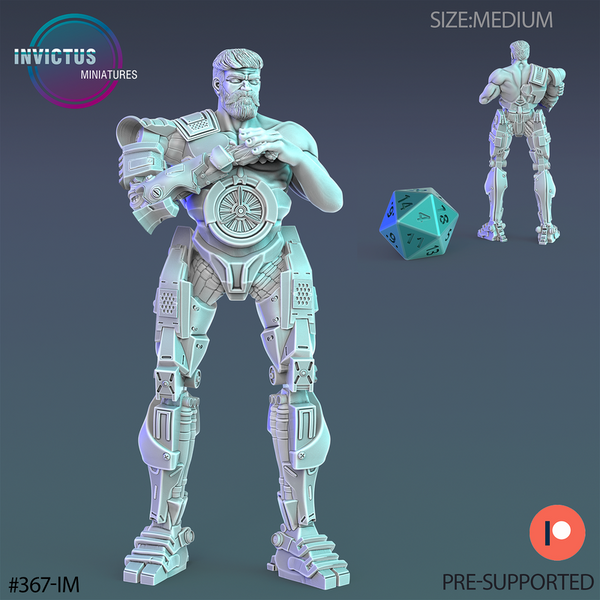 Cyborg Thug 3D-printed model