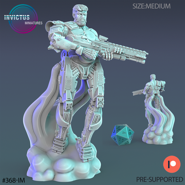 Cyborg Thug 3D-printed model