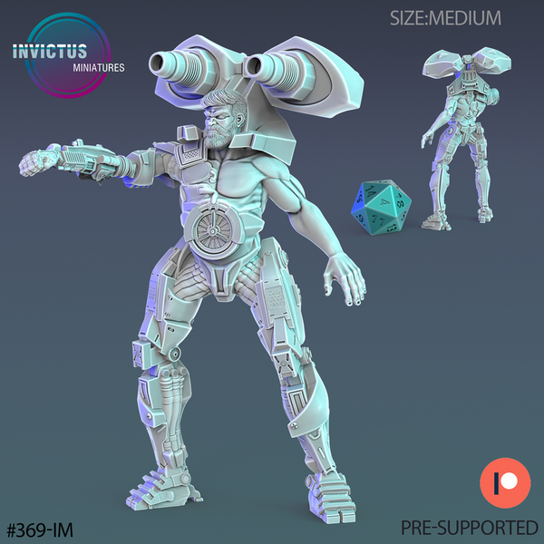 Cyborg Thug 3D-printed model