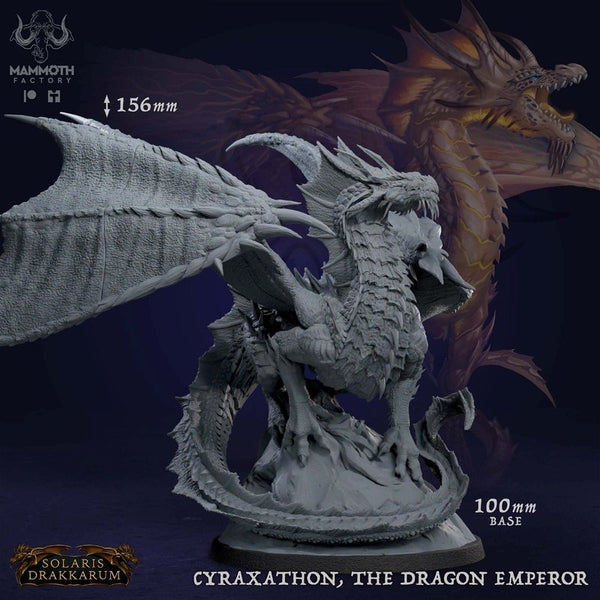 Cyraxathon the Dragon Emperor 3D-printed model