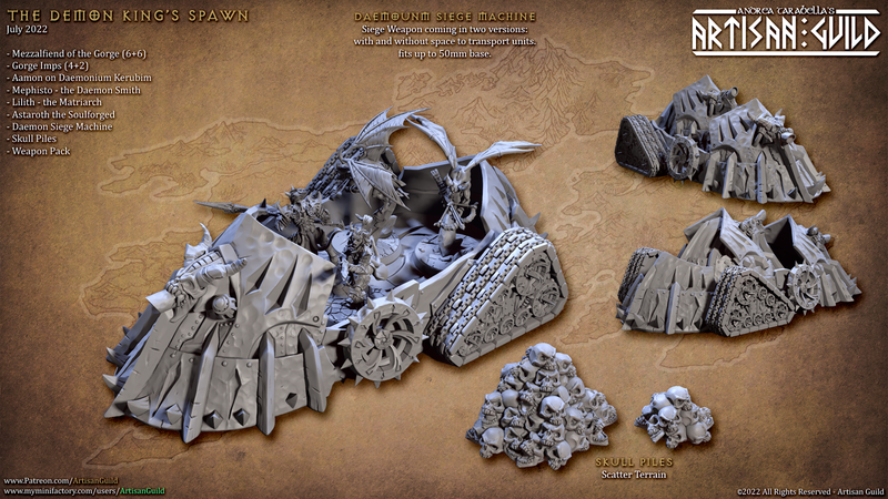 Daemon Siege Machine 3D-printed model
