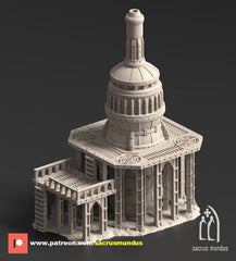 Damochles Industrial Ruins Chimney B 3D-printed model