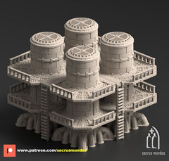 Damochles Industrial Ruins Reservoirs 3D-printed model