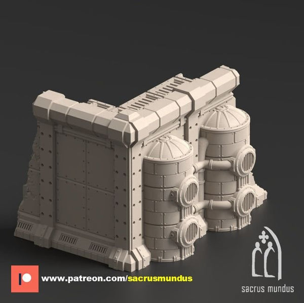 Damochles Industrial Ruins Ruins C 3D-printed model