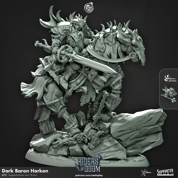 Dark Baron Harkon 3D-printed model