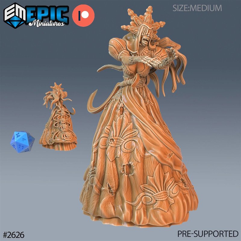 Dark Bride 3D-printed model