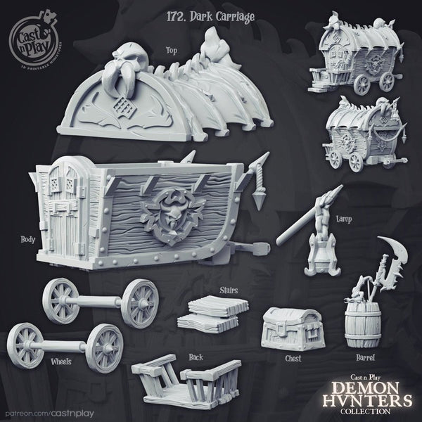 Dark Carriage 3D-printed model