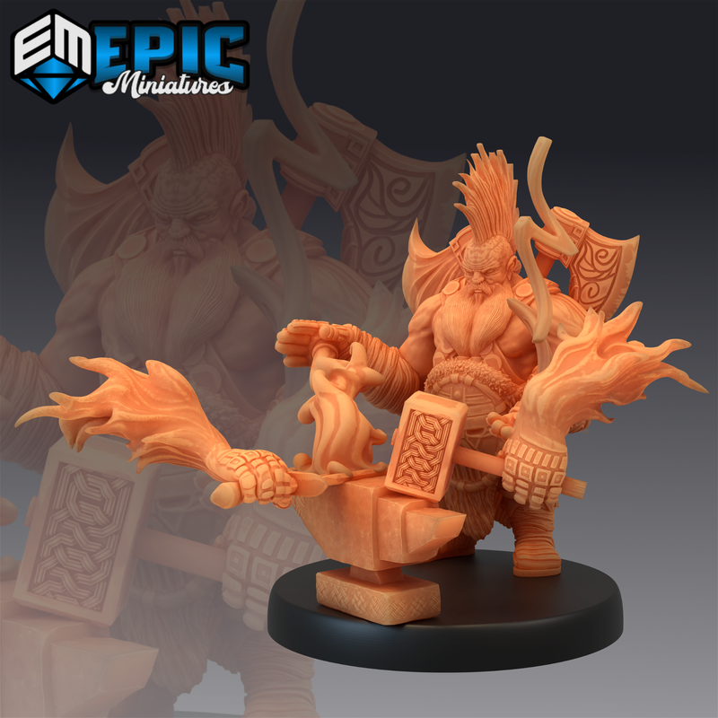 Dark Dwarf 3D-printed model